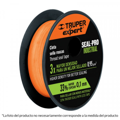 CTF-1X13X Cinta sella roscas, uso industrial, 13 m, 1' TRUPER | DIHERESA