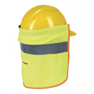 CUNU-V Cubrenuca para casco, con reflejante, color verde, 30 cm TRUPER | DIHERESA