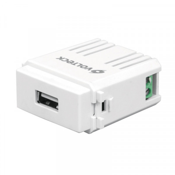 CUSB-IB Módulo puerto USB, línea Italiana, color blanco TRUPER | DIHERESA