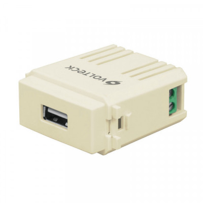 CUSB-I Módulo puerto USB, línea Italiana, color marfil TRUPER | DIHERESA