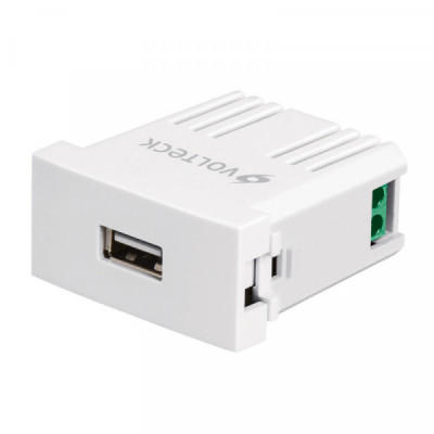 CUSB-OB Cargador USB a la pared, 2.1A, línea Oslo, color blanco TRUPER | DIHERESA