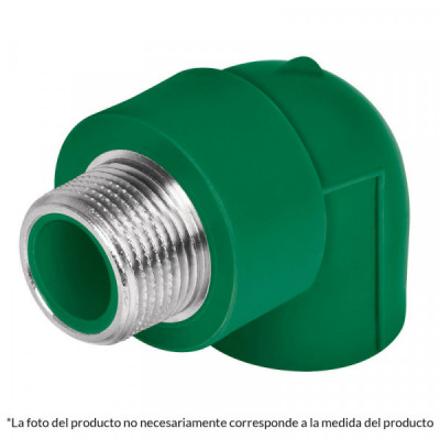 CV-512 Codo 90° de PPR, 3/4', 25mm, macho TRUPER | DIHERESA