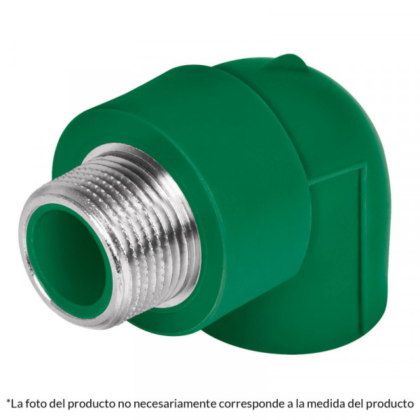 CV-512 Codo 90° de PPR, 3/4', 25mm, macho TRUPER | DIHERESA