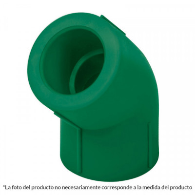 CV-861 Codo 45° de PPR, 1/2 pulgadas , 20mm TRUPER