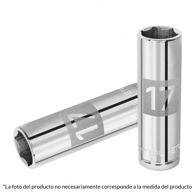 D-1216-ML Dado de 6 puntas, cuadro 1/2' de 16mm TRUPER | DIHERESA