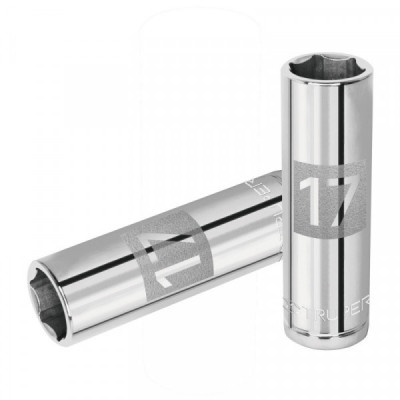 D-1217-ML Dado de 6 puntas, cuadro 1/2' de 17mm TRUPER | DIHERESA