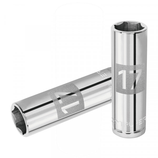 D-1217-ML Dado de 6 puntas, cuadro 1/2' de 17mm TRUPER | DIHERESA