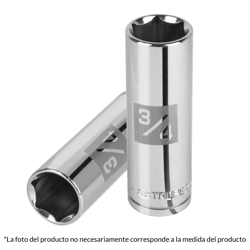 D-1222-HL Dado de 6 puntas, largo, cuadro 1/2' standard, de 11/16' TRUPER | DIHERESA D-1222-HL Dado de 6 puntas, largo, cuadro 1/2' standard, de 11/16' TRUPER | DIHERESA