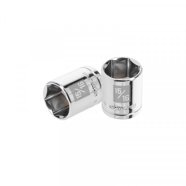 D-1230-H Dado de 6 puntas, cuadro 1/2' de 15/16' TRUPER | DIHERESA
