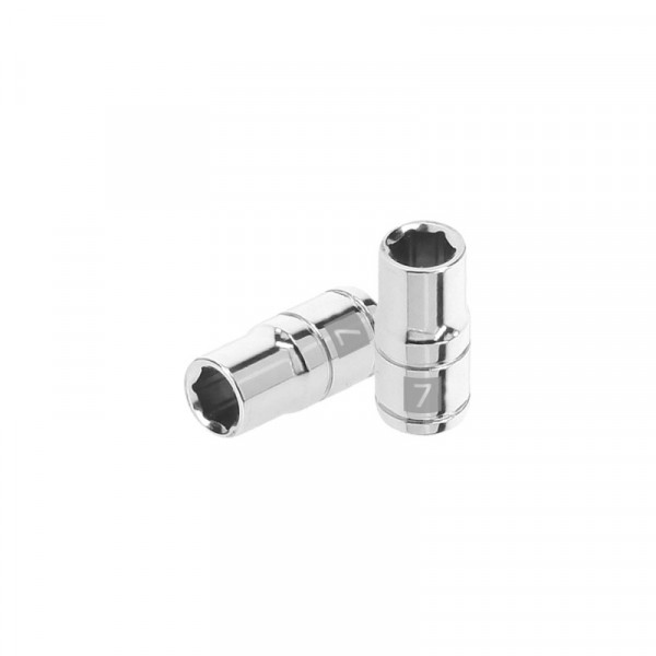 D-1407-M Dado de 6 puntas, cuadro 1/4' de 7mm TRUPER | DIHERESA