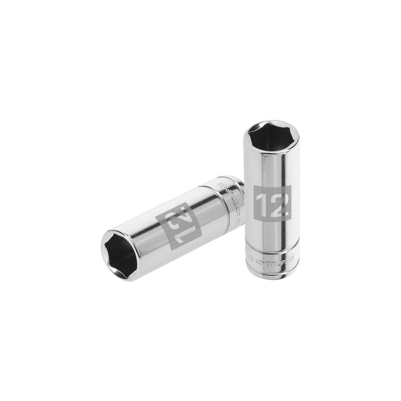 D-1412-LM Dado de 6 puntas, largo, cuadro 1/4' de 12mm TRUPER | DIHERESA D-1412-LM Dado de 6 puntas, largo, cuadro 1/4' de 12mm TRUPER | DIHERESA