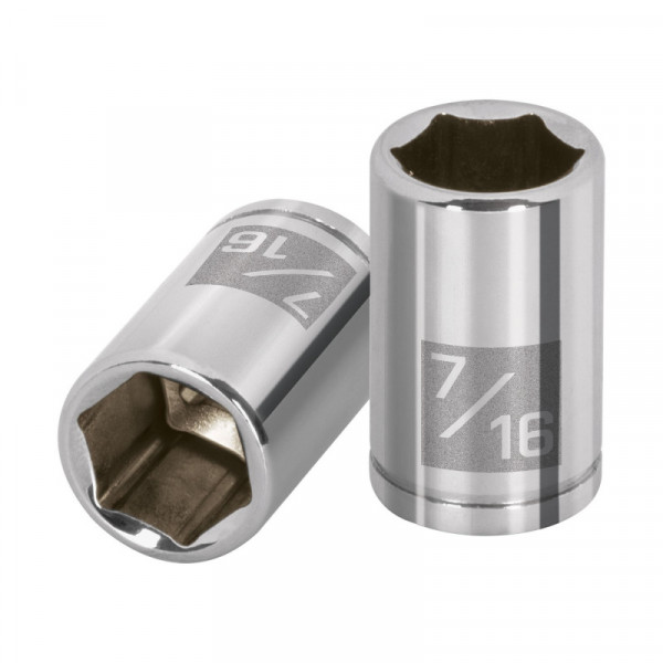 D-1414 Dado de 6 puntas, cuadro 1/4' de 7/16' TRUPER | DIHERESA