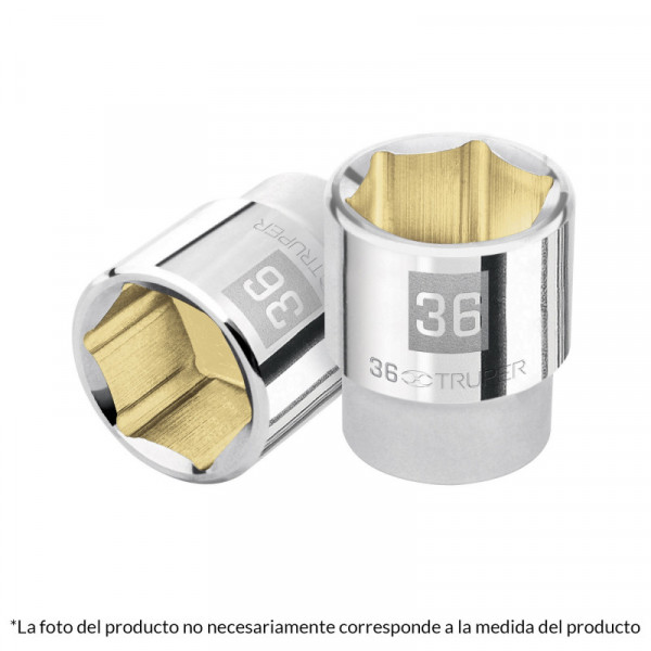 D-3433-M Dado de 6 puntas, cuadro 3/4' de 33mm TRUPER | DIHERESA