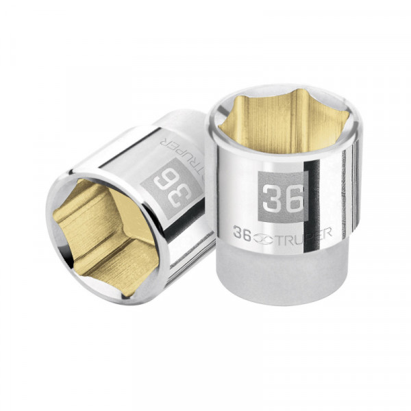 D-3436-M Dado de 6 puntas, cuadro 3/4' de 36mm TRUPER | DIHERESA