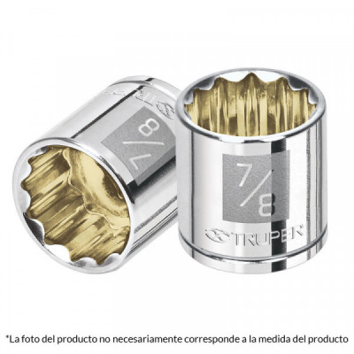 D-3809-M Dado de 12 puntas, cuadro 3/8 pulgadas  de 9mm TRUPER