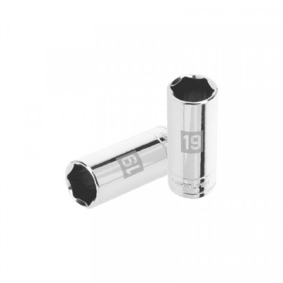 D-3819-HM-L Dado de 6 puntas, largo, cuadro 3/8' de 19mm TRUPER | DIHERESA