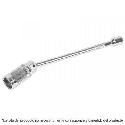 D-3820-BE6 Dado p/bujías 5/8' articulado con extensión 6', cuadro 3/8' TRUPER | DIHERESA