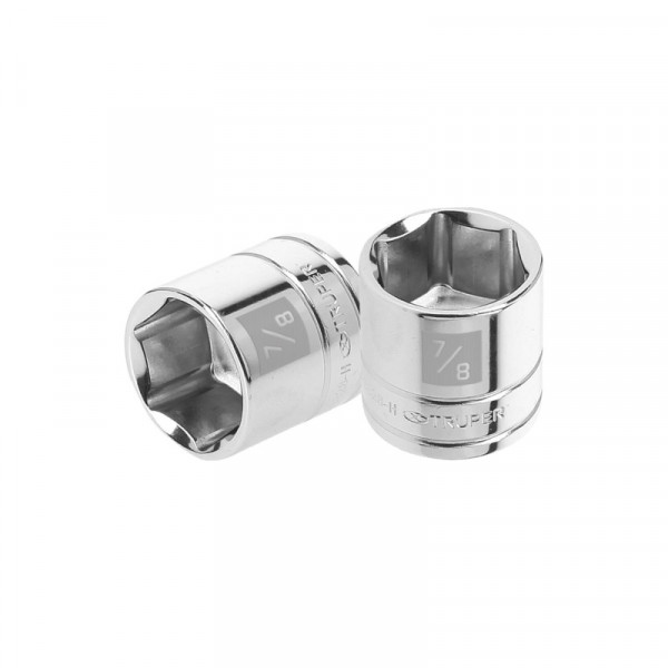 D-3828-H Dado de 6 puntas, cuadro 3/8' de 7/8' TRUPER | DIHERESA