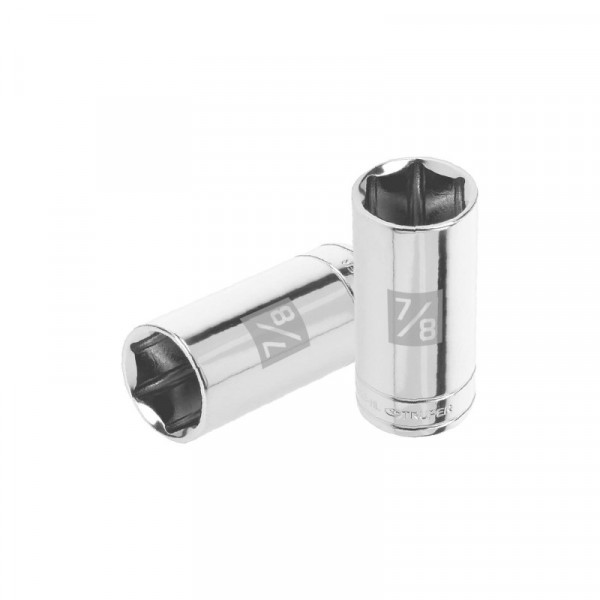 D-3828-HL Dado de 6 puntas, largo, cuadro 3/8' de 7/8' TRUPER | DIHERESA