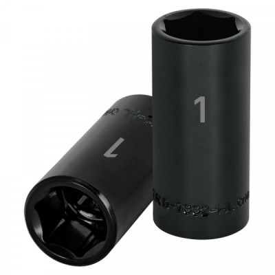 D-7332-HL Dado de impacto, largo, 6 puntas, cuadro 1/2' de 1' TRUPER | DIHERESA