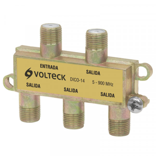 DICO-14 Divisor coaxial de 1 entrada y 4 salidas TRUPER | DIHERESA