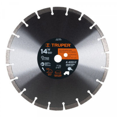 DID-3140A Disco de diamante, 14' para asfalto TRUPER | DIHERESA