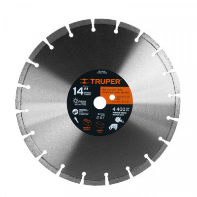 DID-3140C Disco de diamante, 14' para concreto TRUPER | DIHERESA