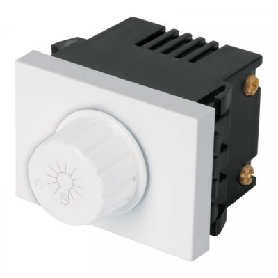 DIM15-EB Dimmer giratorio, 1.5 módulos, línea Española, color blanco TRUPER | DIHERESA