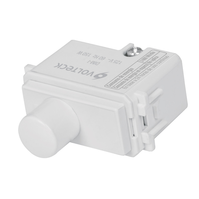 DIM-IB Dimmer giratorio, línea Italiana, color blanco TRUPER | DIHERESA DIM-IB Dimmer giratorio, línea Italiana, color blanco TRUPER | DIHERESA