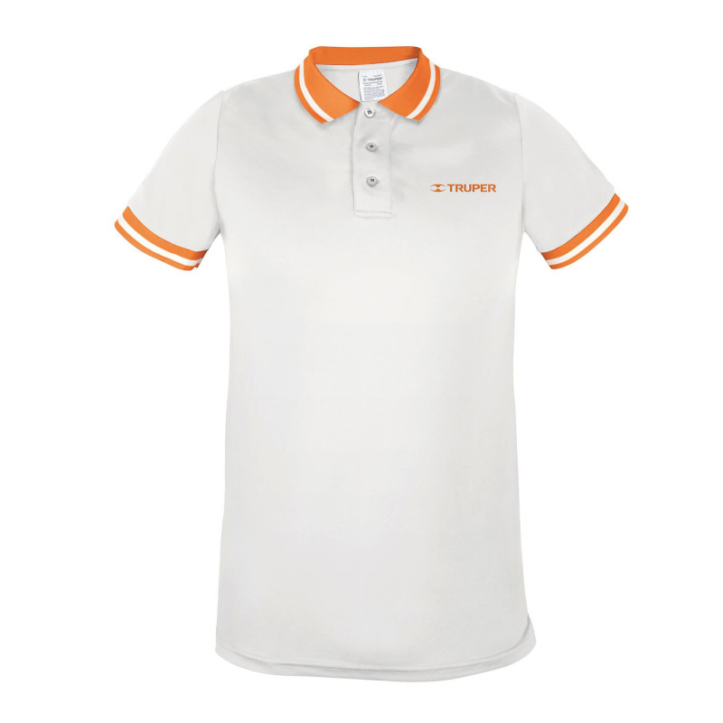 DRY-BC-XXG Playera tipo polo, dry fit, blanca, para caballero,talla XXG TRUPER | DIHERESA DRY-BC-XXG Playera tipo polo, dry fit, blanca, para caballero,talla XXG TRUPER | DIHERESA