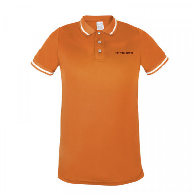 DRY-NC-XG Playera tipo polo, dry fit, naranja, para caballero,talla XG TRUPER | DIHERESA