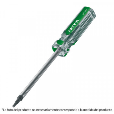 DT-27P Desarmador punta Torx T 27 mango de PVC Pretul TRUPER