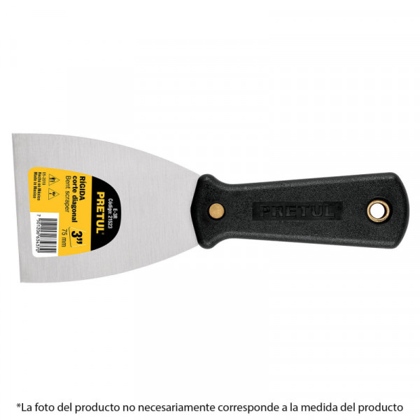 E-2R Espátula 2', rígida, Pretul TRUPER | DIHERESA