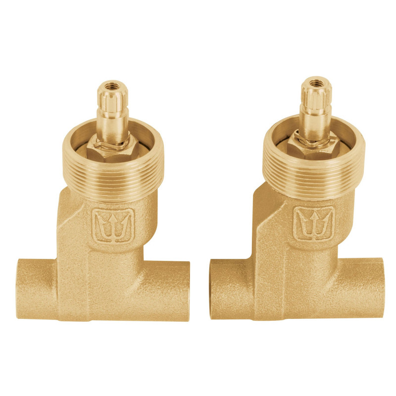 E-652SCE Juego 2 llaves empotrar soldables, cerámico de 1/4 vuelta TRUPER | DIHERESA E-652SCE Juego 2 llaves empotrar soldables, cerámico de 1/4 vuelta TRUPER | DIHERESA