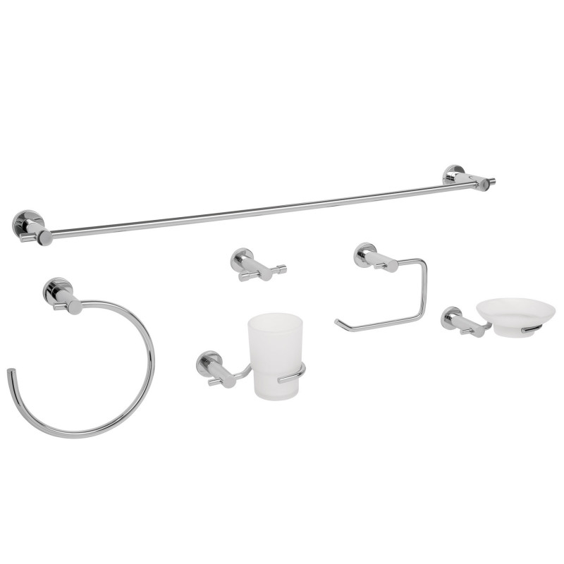 ELA-7000 Juego de accesorios para baño, 6 piezas, cromado, Element TRUPER | DIHERESA ELA-7000 Juego de accesorios para baño, 6 piezas, cromado, Element TRUPER | DIHERESA