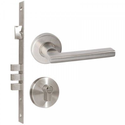 LDSSRM LOCK Manija de acero inoxidable Davos ranura baño