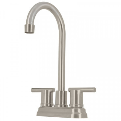 ELM-43N Mezcladora para lavabo de 4', tipo bar, satín, Element TRUPER | DIHERESA