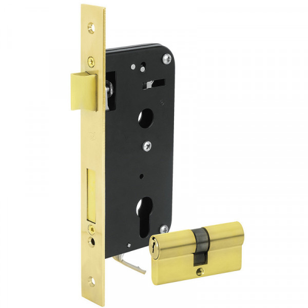LMG45ELB LOCK Mecanismo de embutir llave estándar latón brillante Lock | DIHERESA