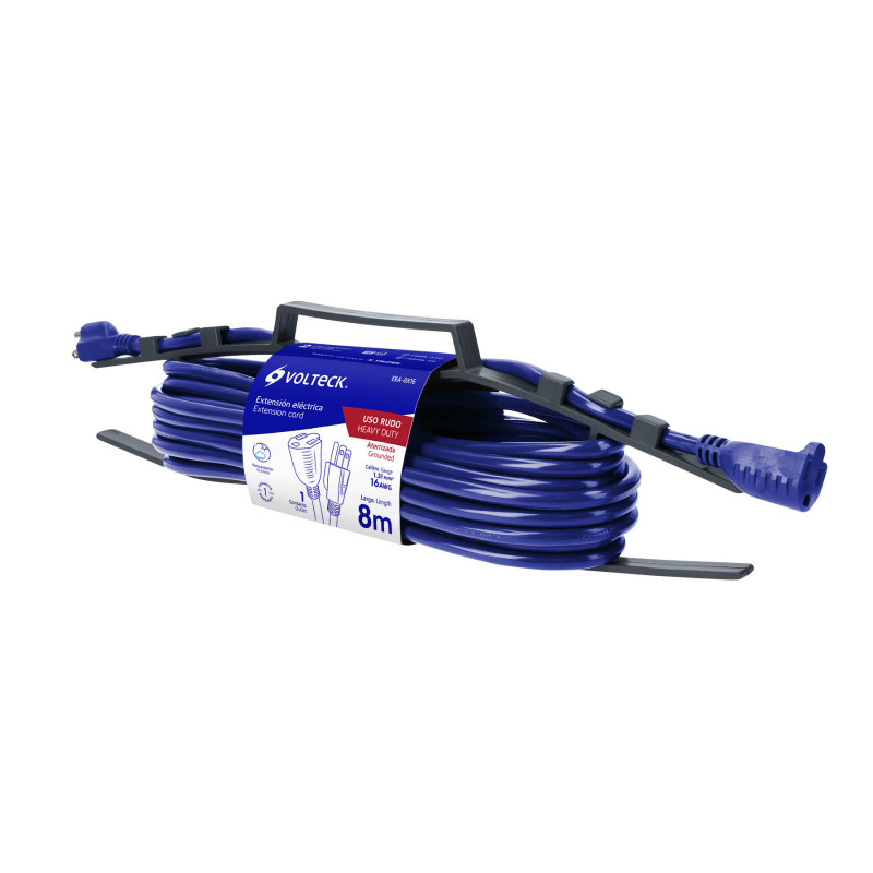 ERA-8X16 Extensión uso rudo, aterrizada, 8 m calibre 16, Volteck TRUPER | DIHERESA ERA-8X16 Extensión uso rudo, aterrizada, 8 m calibre 16, Volteck TRUPER | DIHERESA