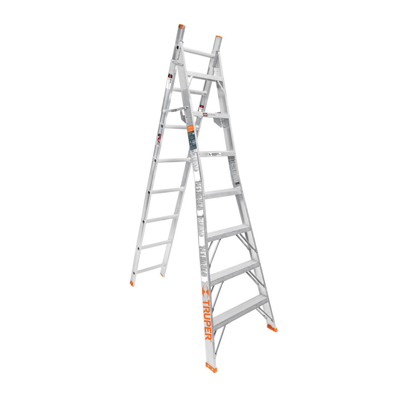 ESC-215 Escalera de combinación, tipo ll, 15 escalones TRUPER | DIHERESA ESC-215 Escalera de combinación, tipo ll, 15 escalones TRUPER | DIHERESA