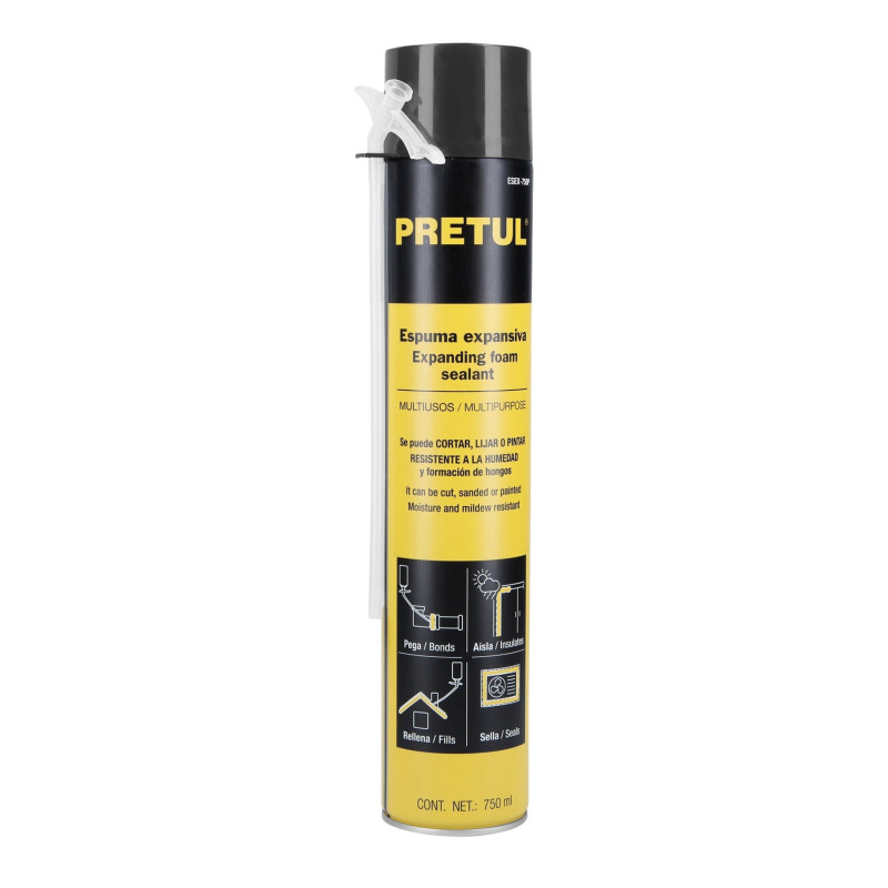 ESEX-750P Espuma expansiva, 750 ml, Pretul TRUPER | DIHERESA