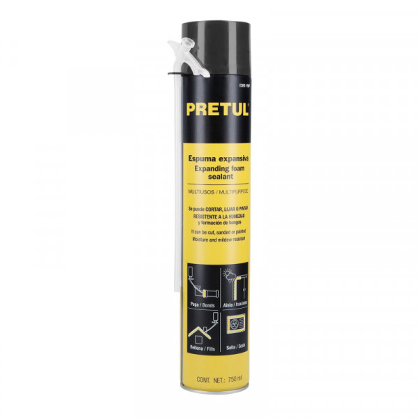 ESEX-750P Espuma expansiva, 750 ml, Pretul TRUPER | DIHERESA