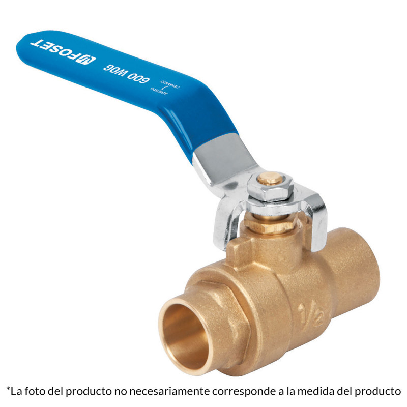 ESSO-1X Válvula de esfera, de latón, soldable, 1', alta presión TRUPER | DIHERESA
