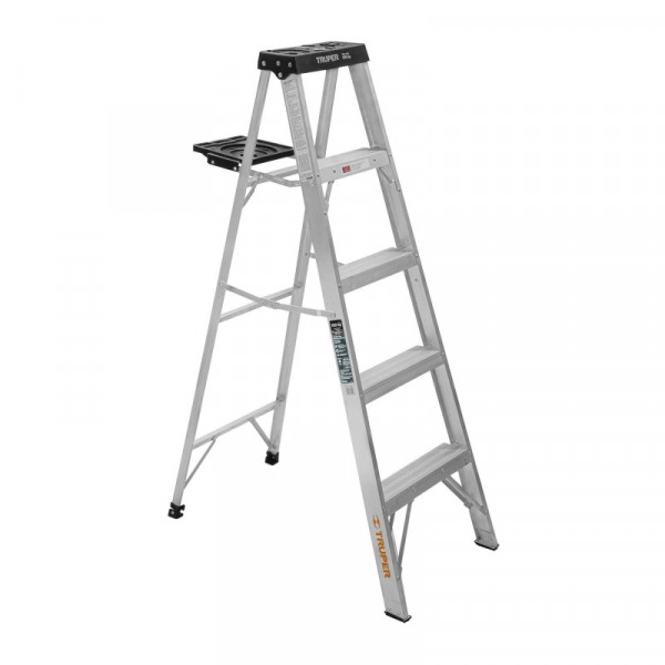 EST-34 Escalera de tijera tipo III, 4 escalones, con bandeja TRUPER | DIHERESA
