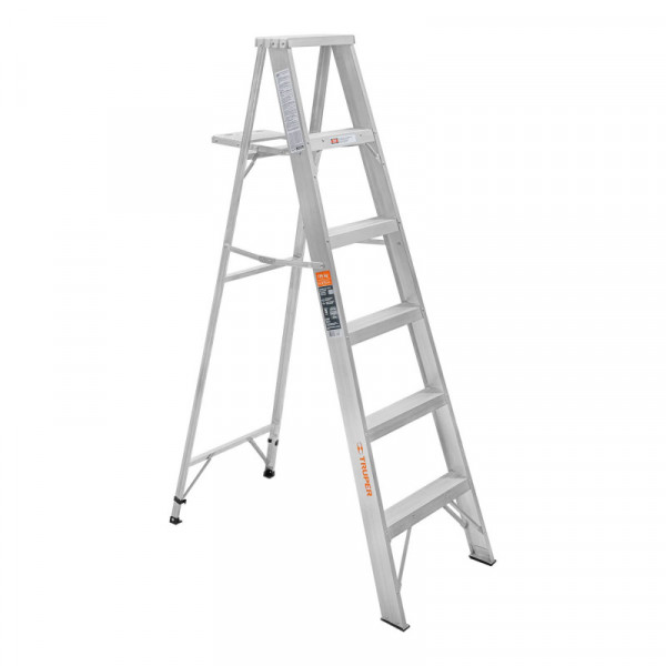 ESTA-25 Escalera de tijera, aluminio, tipo ll, 5 escalones TRUPER | DIHERESA