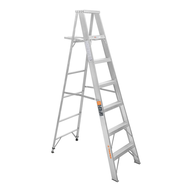 ESTA-26 Escalera de tijera, aluminio, tipo ll, 6 escalones TRUPER | DIHERESA ESTA-26 Escalera de tijera, aluminio, tipo ll, 6 escalones TRUPER | DIHERESA