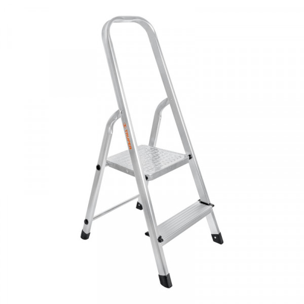 ESTU-2A Escalera tubular, plegable, 2 peldaños, aluminio TRUPER | DIHERESA
