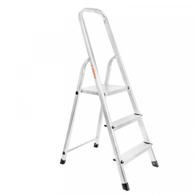 ESTU-3A Escalera tubular, plegable, 3 peldaños, aluminio TRUPER | DIHERESA