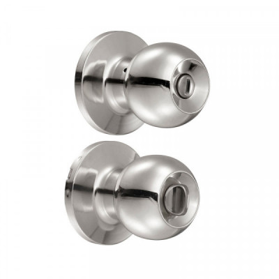 11PO LOCK Pomo bola para baño acero inoxidable