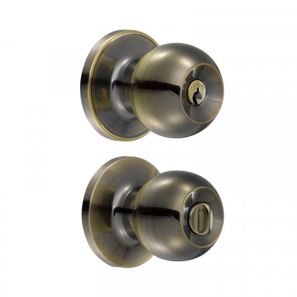 13PO LOCK Pomo bola para recámara latón antiguo Lock | DIHERESA